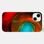 Coques Case-Mate iPhone Blue Eye Moderne Abstrait Art Cool Motif #16 (Verso (horizontal))