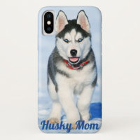 Blue Eyed Siberian Husky - Husky Maman I Phone Cas