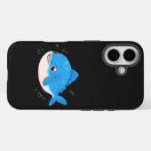 Coques Case-Mate iPhone Blue Fish Drawing (Verso (horizontal))