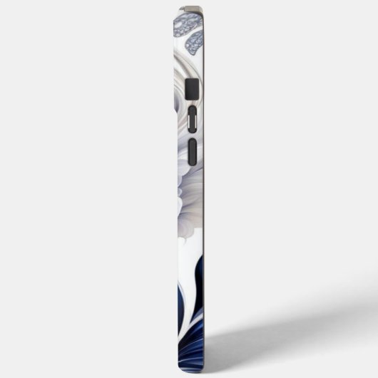 Coques Case-Mate iPhone Blue Floral Pastel Soft Design (Verso / Gauche)