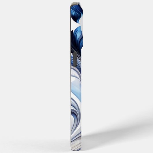 Coques Case-Mate iPhone Blue Floral Pastel Soft Design (Verso / Droite)