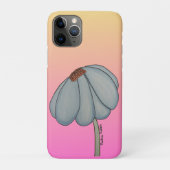 Coques Case-Mate iPhone Blue Flower with pink background (Dos)