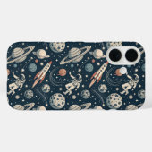 Coques Case-Mate iPhone Blue Galaxy Adventure (Verso (horizontal))
