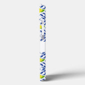 Coques Case-Mate iPhone Blue Geometric Lemon Tile (Verso / Gauche)