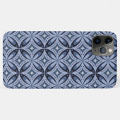 Coques Case-Mate iPhone Blue Geometric Pattern Retro Style (Dos (Horizontal))