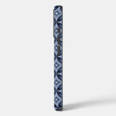 Coques Case-Mate iPhone Blue Geometric Pattern Retro Style (Verso / Gauche)