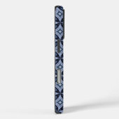 Coques Case-Mate iPhone Blue Geometric Pattern Retro Style (Verso / Droite)