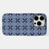 Coques Case-Mate iPhone Blue Geometric Pattern Retro Style (Verso (horizontal))