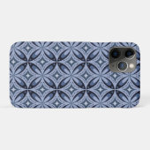 Coques Case-Mate iPhone Blue Geometric Pattern Retro Style (Dos (Horizontal))