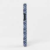 Coques Case-Mate iPhone Blue Geometric Pattern Retro Style (Dos/Droite)