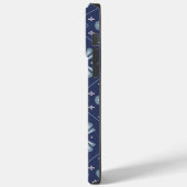 Coques Case-Mate iPhone Blue Geometric shapes Pattern  (Verso / Gauche)