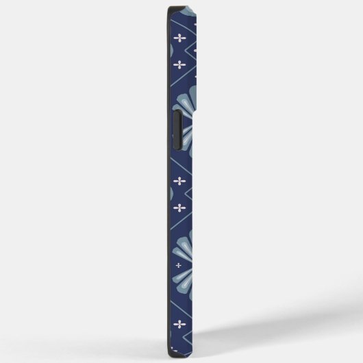 Coques Case-Mate iPhone Blue Geometric shapes Pattern  (Verso / Droite)