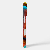 Coques Case-Mate iPhone Blue-Gold Metallic Pattern 33 (Verso / Droite)