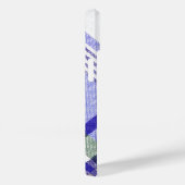 Coques Case-Mate iPhone Blue Gray Tartan Plaid Fabric (Verso / Droite)