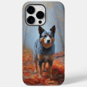 Coques Case-Mate iPhone Blue Heeler dans les feuilles d'automne automne au (Verso)