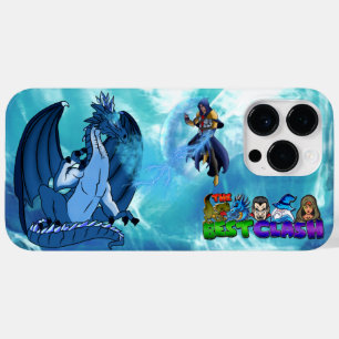 Coque Pour Pour iPhone 14 Pro Max Blue Ice Dragon & Magic Wizard dans le domaine Dra