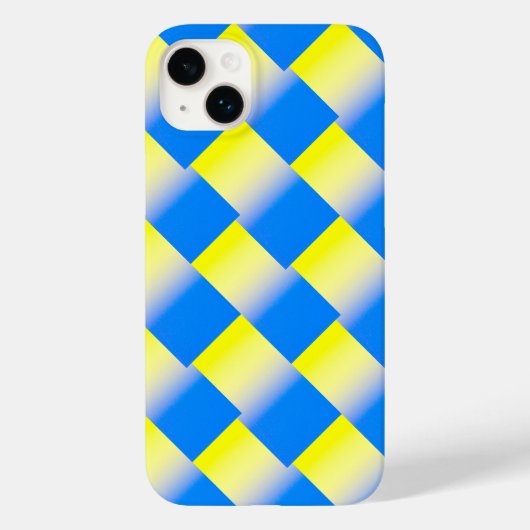 Coques Case-Mate iPhone Blue jaune géométrique Ukraine Inspiration moderne (Verso)