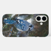 Coques Case-Mate iPhone Blue Jay Observation d'oiseaux Peinture d'oiseaux (Verso (horizontal))
