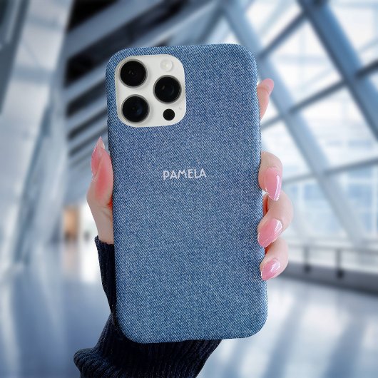 Coques Case-Mate iPhone Blue Jeans Denim Western Texturé Customisé