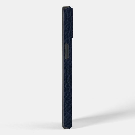 Coques Case-Mate iPhone Blue Leather Bold Monogram Masculine I Phone case (Verso / Droite)
