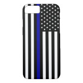 Coques Case-Mate iPhone Blue Line mince diminuent (Dos)