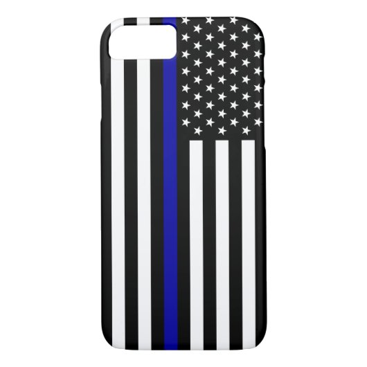 Coques Case-Mate iPhone Blue Line mince diminuent (Dos)