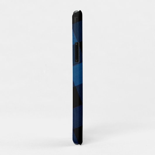 Coques Case-Mate iPhone Blue Lumberjack Plaid (Dos/Droite)