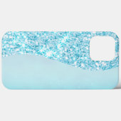 Coques Case-Mate iPhone Blue Luxury Moderne dégradé galaxie étoile parties (Verso (horizontal))