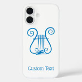 Coques Case-Mate iPhone Blue Lyre (Verso)