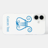 Coques Case-Mate iPhone Blue Lyre (Verso (horizontal))