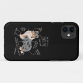 Coques Case-Mate iPhone Blue Merle Sheltie Shetland Sheepdog Anatomie, Fun (Dos (Horizontal))
