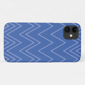 Coques Case-Mate iPhone Blue, moderne, simple, cool, trendy zigzag (Dos (Horizontal))