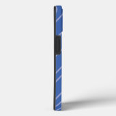 Coques Case-Mate iPhone Blue, moderne, simple, cool, trendy zigzag (Verso / Droite)