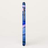 Coques Case-Mate iPhone Blue N Purple Daisies (Dos/Gauche)