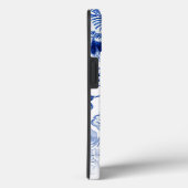 Coques Case-Mate iPhone Blue n White Chinoiserie Asiatique Floral Nom du s (Verso / Droite)