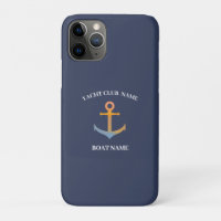 Blue Nautical Ancre yacht club bateau marina
