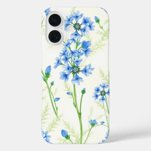 Coques Case-Mate iPhone Blue Nigella (Verso)