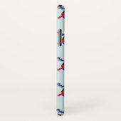 Coques Case-Mate iPhone Blue Nordic Reindeer Pair Motif (Dos/Droite)