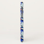 Coques Case-Mate iPhone Blue Nordic Reindeer Pair Motif (Dos/Gauche)