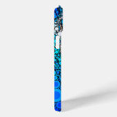 Coques Case-Mate iPhone Blue ocean orange marine méduse script nom amusant (Verso / Droite)