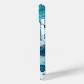 Coques Case-Mate iPhone Blue Ocean Paint Pour Abstrait Liquid Aesthétique (Verso / Gauche)