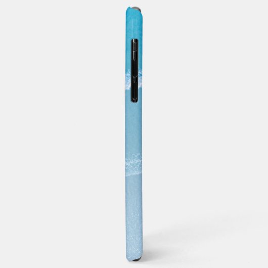 Coques Case-Mate iPhone Blue Ocean Waves Coque-coque iphone monogramme (Dos/Gauche)