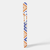 Coques Case-Mate iPhone Blue Orange + White Textile Team Couleurs sportive (Verso / Gauche)