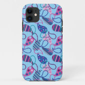 Coques Case-Mate iPhone Blue Paisley (Dos)