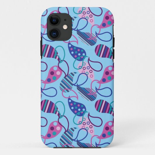 Coques Case-Mate iPhone Blue Paisley (Dos)