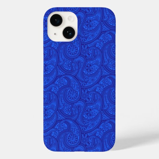 Coques Case-Mate iPhone Blue Paisley (Verso)