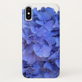 Coques Case-Mate iPhone Blue periwinkel élégantes hydrangées florales (Dos)
