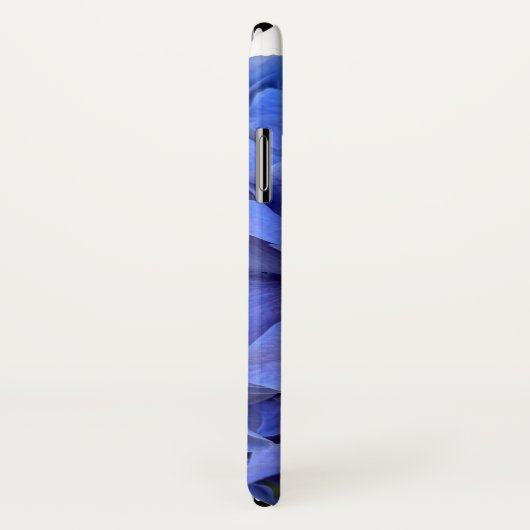 Coques Case-Mate iPhone Blue periwinkel élégantes hydrangées florales (Dos/Droite)