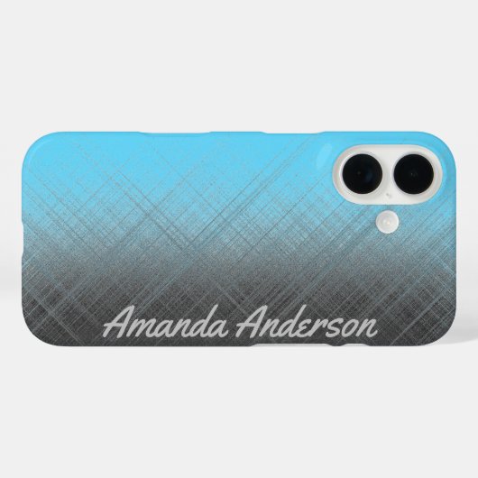 Coques Case-Mate iPhone BLUE - Personnalisable (Verso (horizontal))