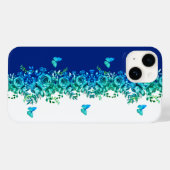 Coques Case-Mate iPhone Blue Petal Symphony Phone Case (Verso (horizontal))
